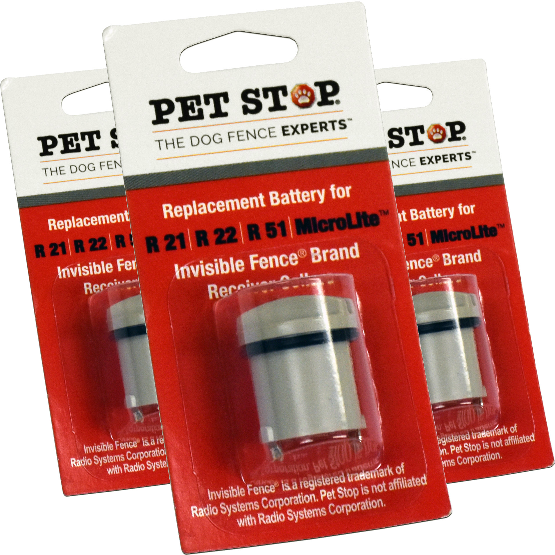 Invisible Fence® Brand Replacement Battery, Three Pack